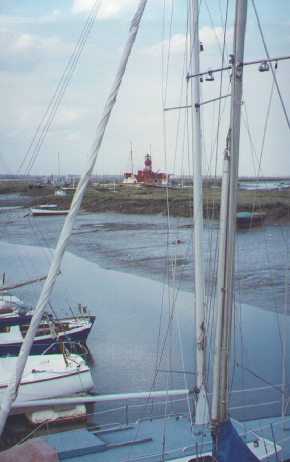 foto van een getijde rivier